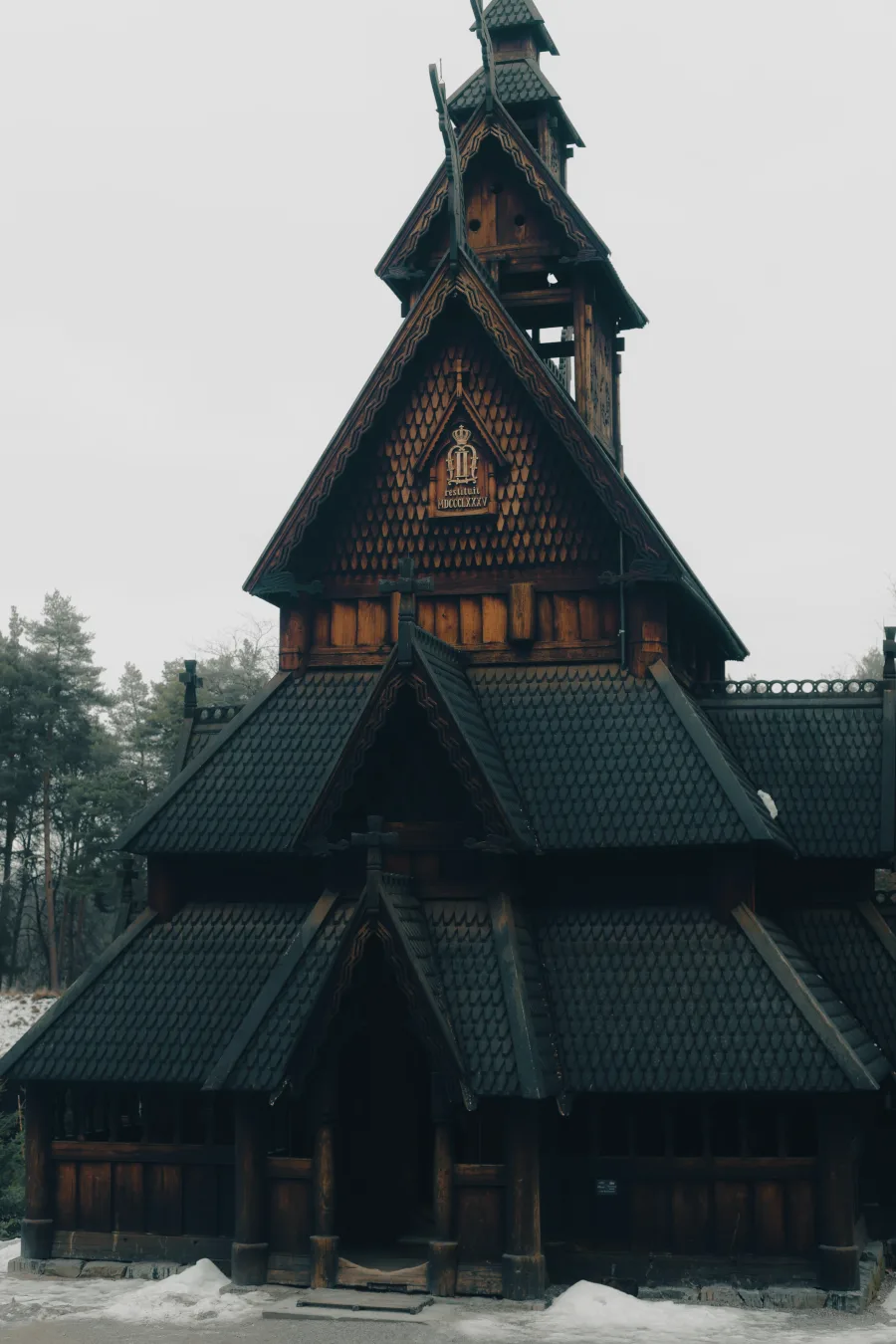 Iglesia de madera — Oslo, Noruega